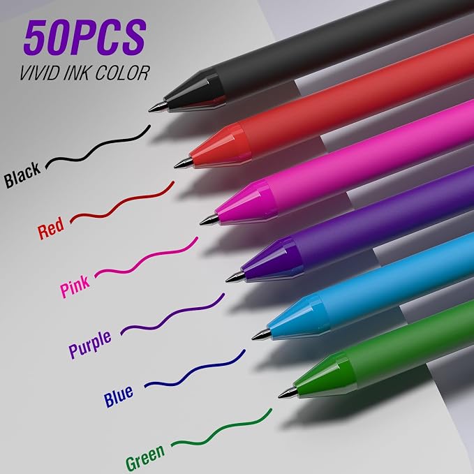 50 Pack Purple Ink Pens - Image 4
