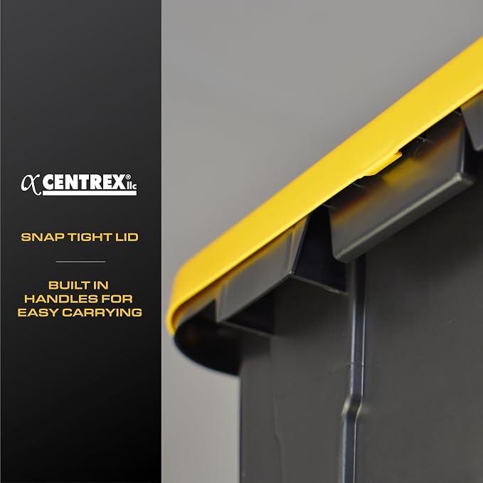 CX BLACK & YELLOW 12-Gallon Heavy Duty Storage Bins - Image 6