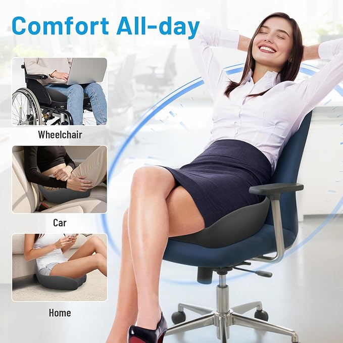 CushZone Memory Foam Seat Cushion - Image 5