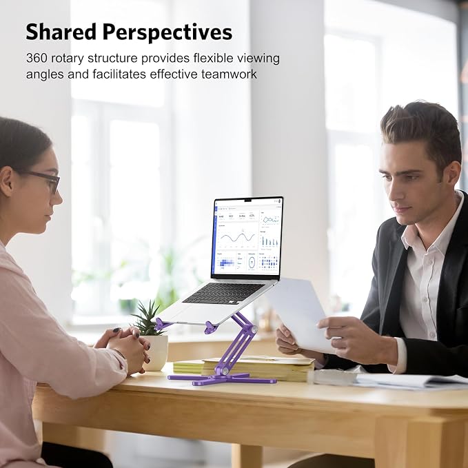 OMOTON 360° Rotating Laptop Stand Riser - Image 9