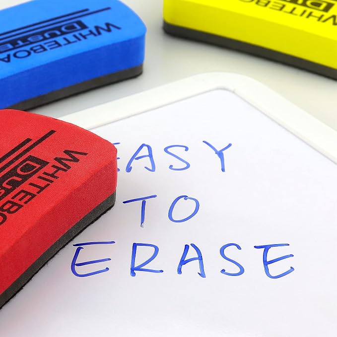 6 Pack Magnetic Dry Erase Erasers 4.2" x 2.2" | Whiteboard Dry Erase Eraser - Image 6