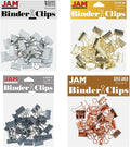 JAM PAPER Colorful Binder Clips Assortment by JAMPaper