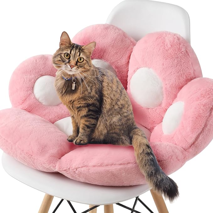 Ditucu Cat Paw Cushion Kawaii Chair Cushions 27.5 x 23.6 inch Cute Stuff Seat - Image 7