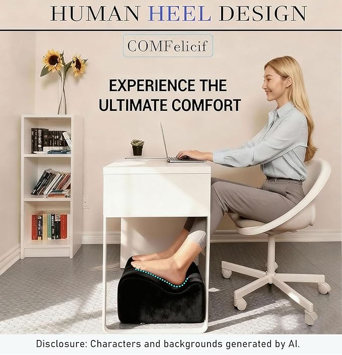Work Foot Rest Under Desk, Comfort Foot Rest - Image 2