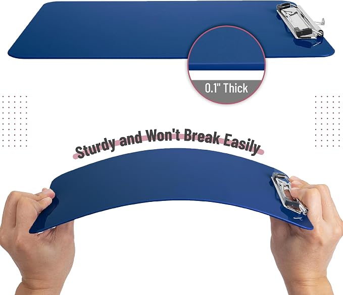 Mr. Pen- Plastic Clipboard, 12.5" x 9", 2 Pack, Clipboard Plastic | Low-Profile - Image 4