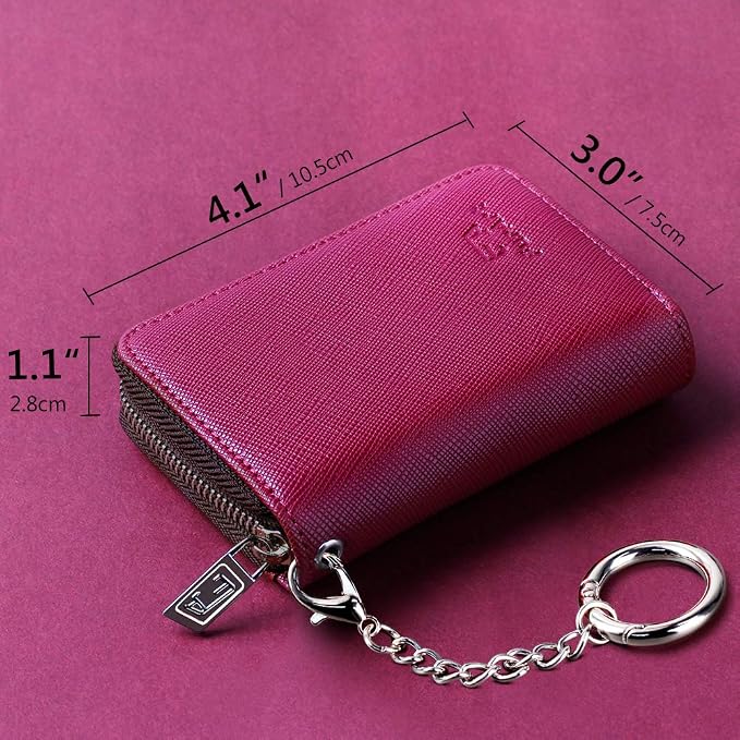 FurArt Zipper Wallet Women, RFID Blocking Credit Card Wallet, Business Card - Image 6