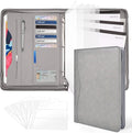 3-Ring Padfolio Portfolio Binder Organizer, PU Leather Folder Binder Business by Sbrinnaliao
