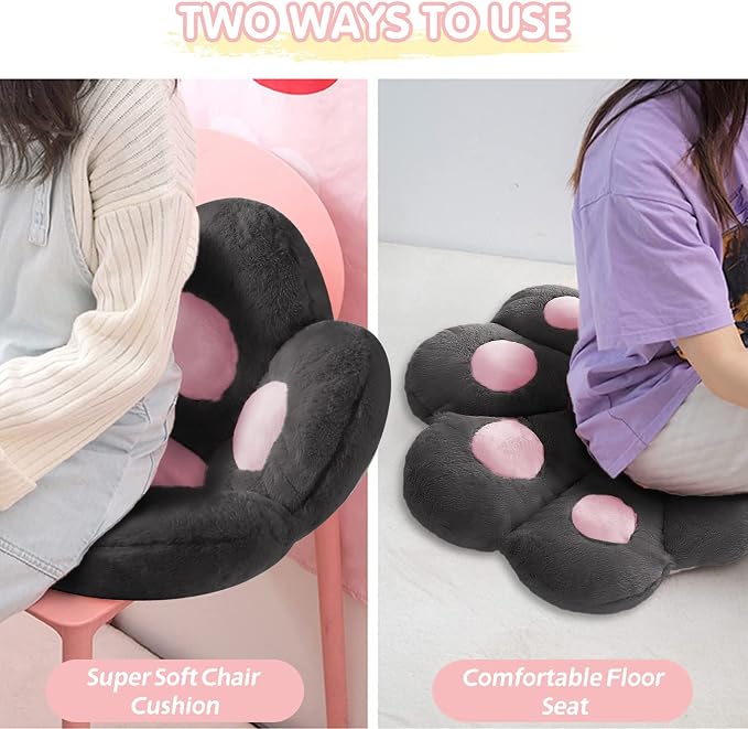 Ditucu Cat Paw Cushion Kawaii Chair Cushions 27.5 x 23.6 inch Cute Stuff Seat - Image 8