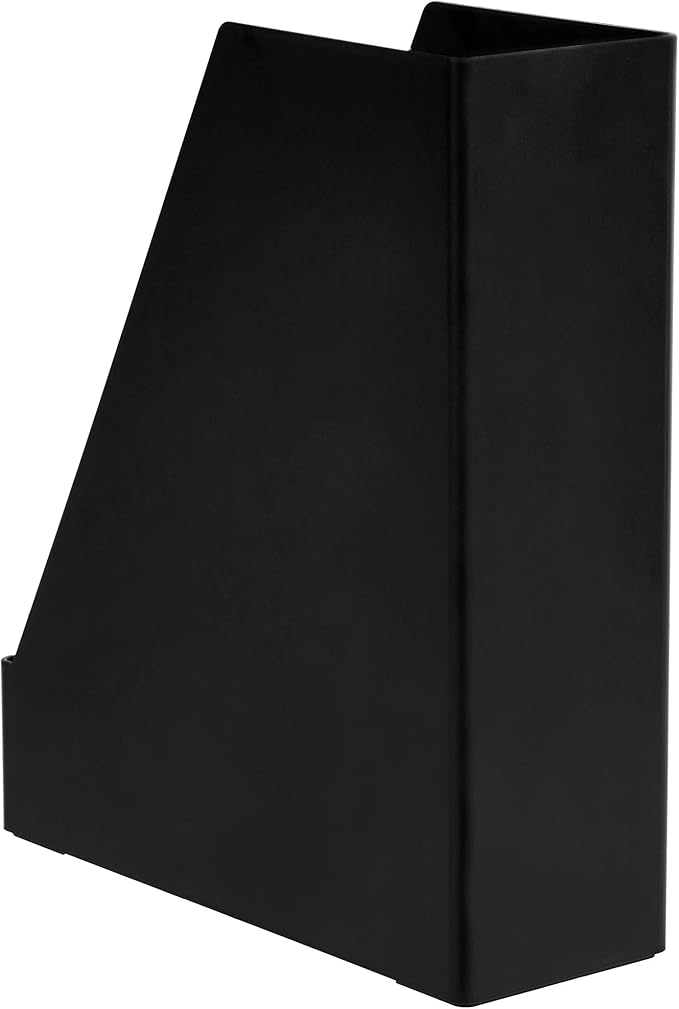 Amazon Basics Plastic Desk Organizer Vertical Magazine Rack and File Holder - Image 3