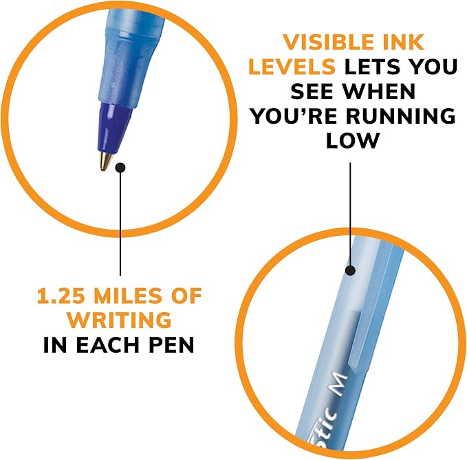 BIC Round Stic Xtra Life Ballpoint Pen - Image 8