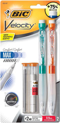 BIC® Velocity Max Mechanical Pencils, Thick Point, 0.9 mm, #2 HB Lead by BIC