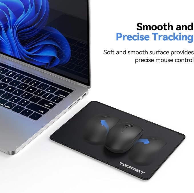 TECKNET 3 Pack Mouse Pad with Anti-fray Stitching, Waterproof Surface & - Image 5