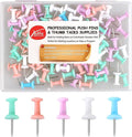 Push Pins Macarone Thumb Tacks Standard Pushpins Steel Point and Plastic Head by Yalis