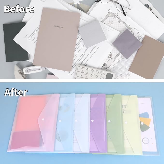 EOOUT 14pcs Plastic Envelopes, Plastic Folders - Image 5