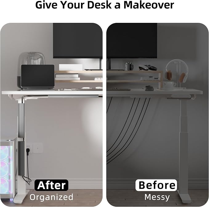 YECAYE 94.2 in Cable Management Under Desk, Easy Install Adhesive Mount Cord - Image 6