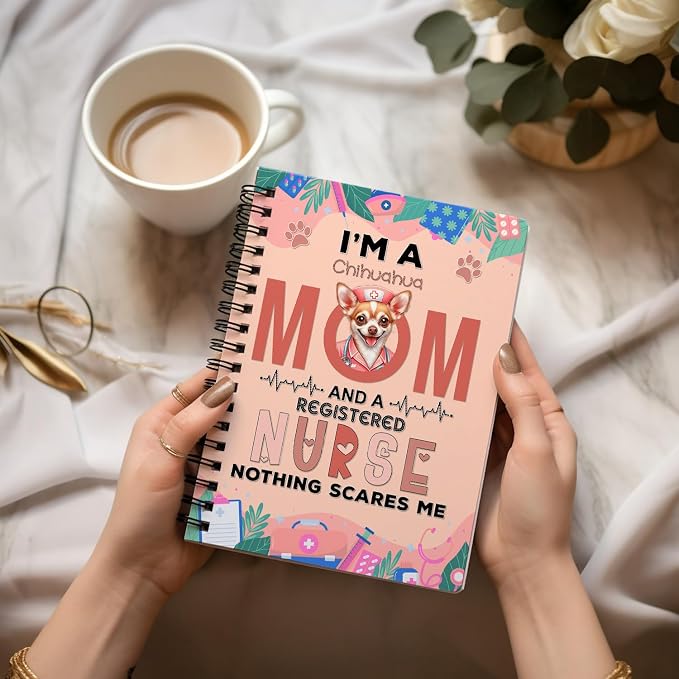 Ninety3POD I'm a Chihuahua Mom and a Registered Nurse Nothing Scares Me Spiral - Image 3