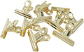 10 Pack Antique Gold Bulldog Clips - 50mm Small Metal Paper Clips Clamps by Unknown