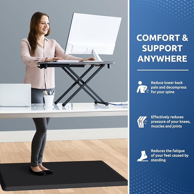 KitchenClouds Kitchen Mat Cushioned Anti Fatigue Rug 22"x36" Water Resistant - Image 4