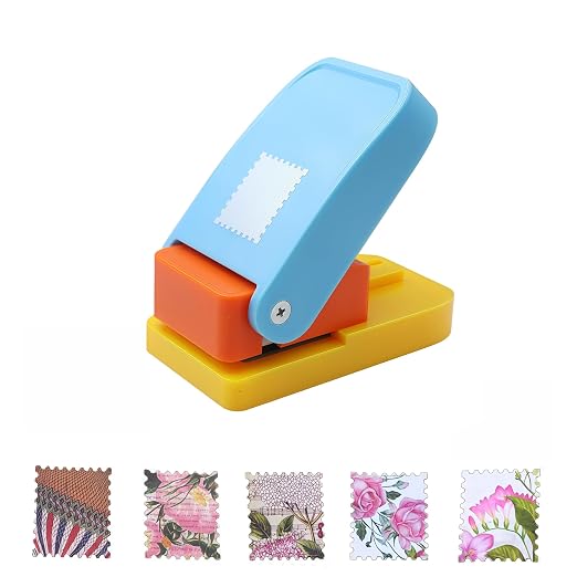 1X0.8inch Rectangular Postage Stamp Punch Ware Rectangle Craft Lever Punch - Image 2