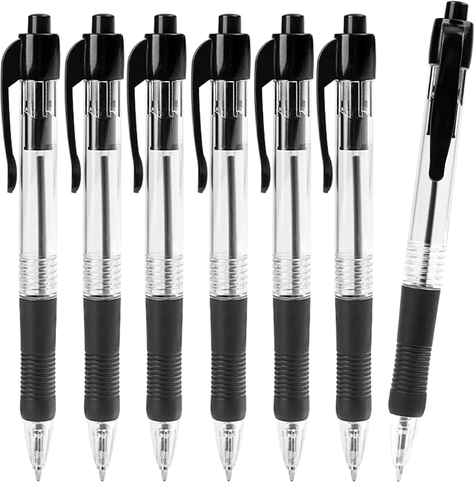 200 Pack Ballpoint Pens Bulk, Retractable Black Pens Ballpoint Medium Point 1mm - Image 7