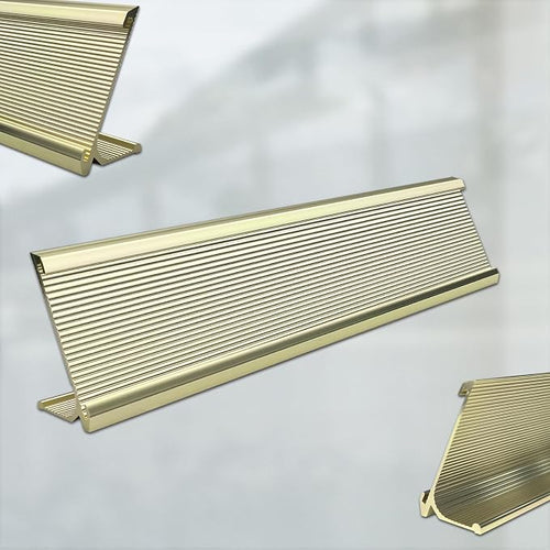 10 Pack 2" x 10" Aluminum Desk Name Plate Holder, Office Name Plate Holder - Image 2