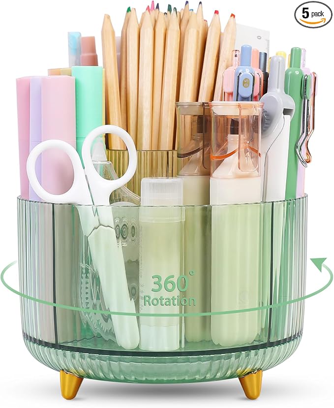 SKYDUE Rotating Pencil Pen Holder, Pen Organizer by SKYDUE