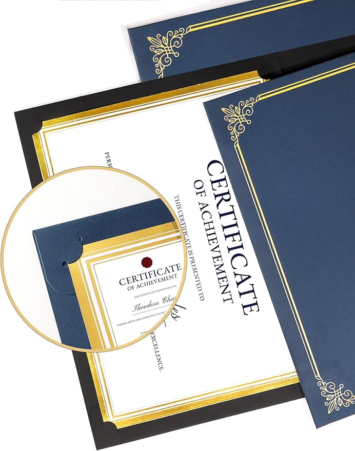 GNL 50 Packs Blue Certificate Holders - Image 4