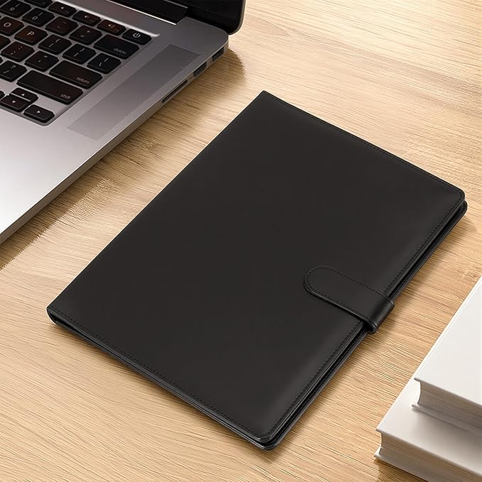 Professional Padfolio with Clipboard, Faux Leather Portfolio Folder Binder - Image 7