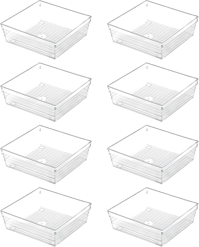 Clear Plastic Drawer Organizer Tray by Backerysupply