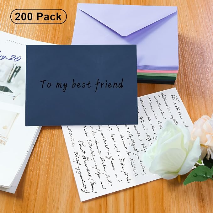 200 Pack A7 Envelopes, 5.24 x 7.24 in Envelopes - Image 4