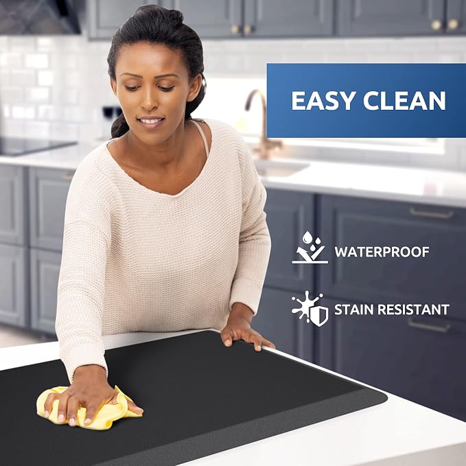 KitchenClouds Kitchen Mat Cushioned Anti Fatigue Rug 17.3"x28" Water Resistant - Image 3