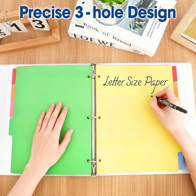 204 Pcs Colored Binder Dividers - Image 3