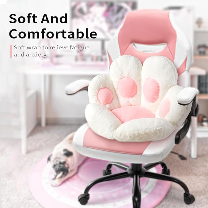 Ditucu Cat Paw Cushion Kawaii Chair Cushions 27.5 x 23.6 inch Cute Stuff Seat - Image 2
