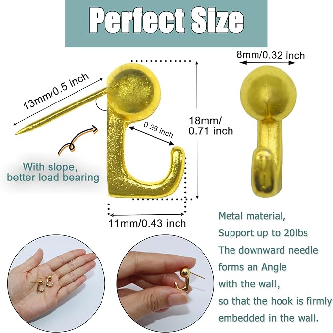 30 PCS Metal Push Pins Wall Tacks, Thumbtacks - Image 2