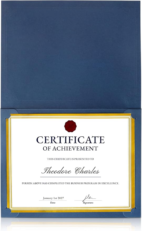 GNL 50 Packs Blue Certificate Holders - Image 7