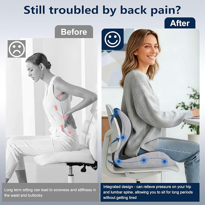 Car Seat Cushion for Long Driving, Office Chair Cushion | Truck Seat Cushion - Image 5