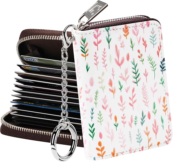 FurArt Zipper Wallet Women, RFID Blocking Credit Card Wallet, Business Card by FurArt