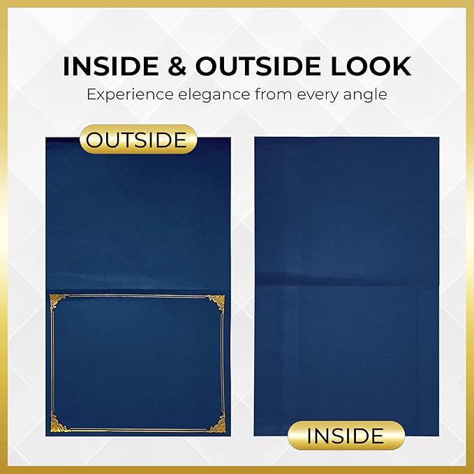 160 Pcs Certificate Holders Bulk, Document Covers - Image 2