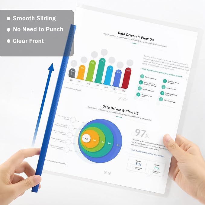 JOERSH 10Pcs Clear Report Covers - Image 3