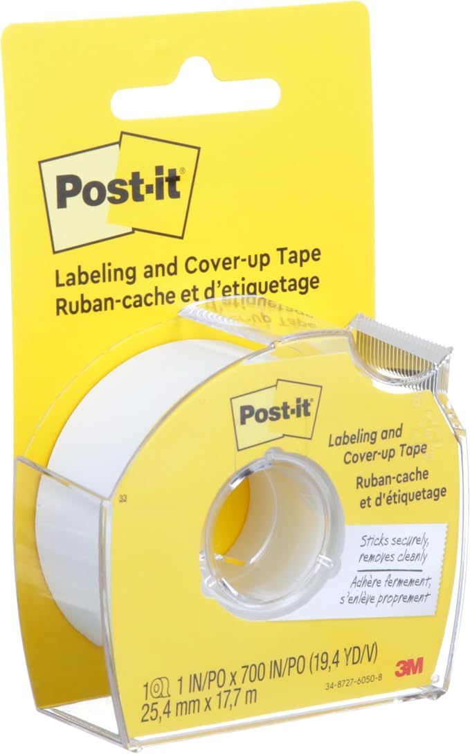Post-it Labeling & Cover-Up Tape, 1 Roll, 1 in x 700 in - Image 3