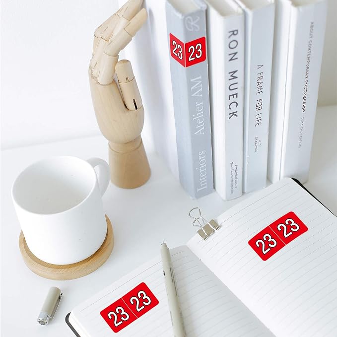 File Right 2022 Year Stickers/Labels Roll Color Coded Laminated 500 Labels | - Image 8