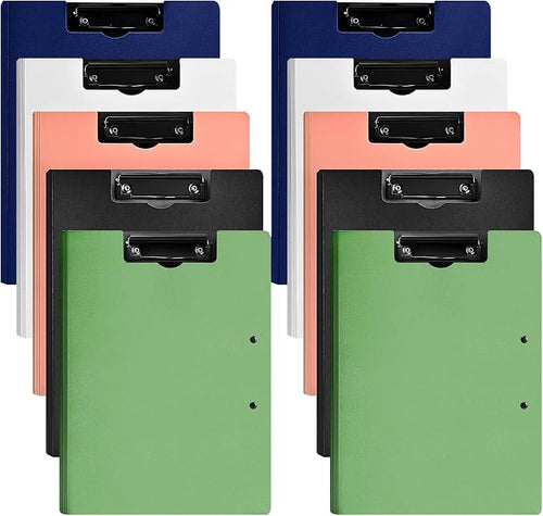 10 Pack Foldable Clipboards, A4 Clipboard Folder, Office Clipboard Folder by MUYICS