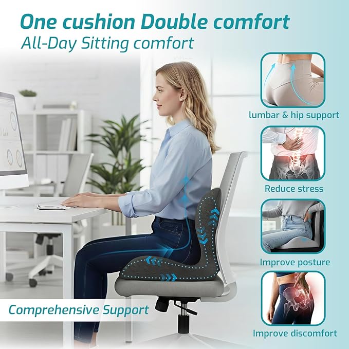 Ergonomic Seat Cushion, Office Chair Cushion - Image 2