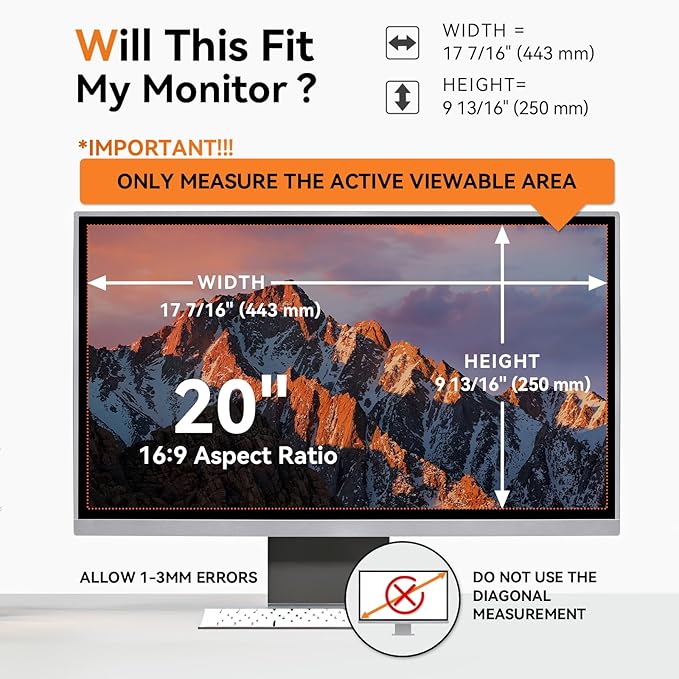 20 Inch Computer Privacy Screen - Image 2