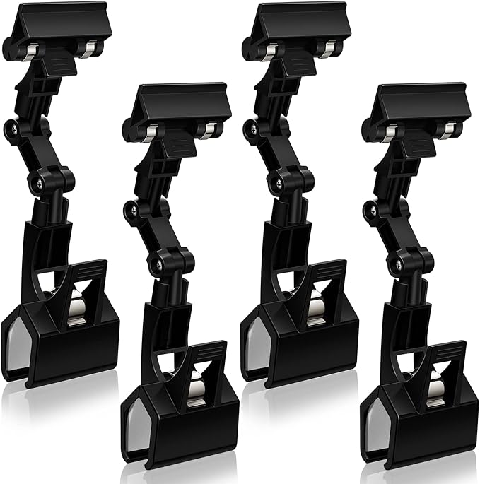 Pack of 4 Flexible Documents Holder Foldable Adjustable Copy Paper Holder Clip by Lewtemi