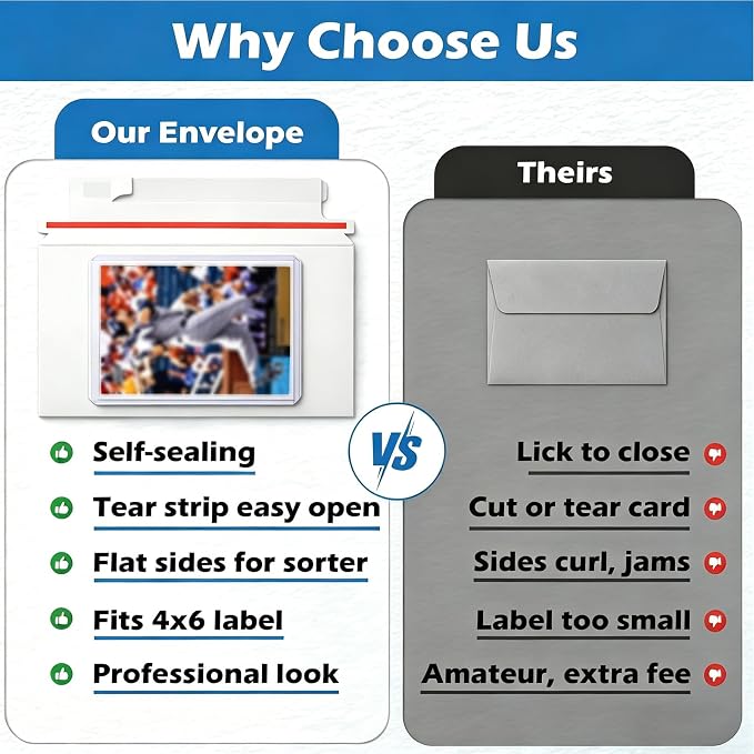 110 Pack Trading Card Mailing Envelopes, Toploaders and Card Protectors - Image 6