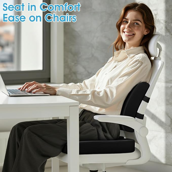 CushZone Seat Cushion, Lumbar Support Pillow - Image 6