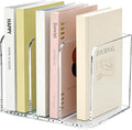 3-Slot Clear Acrylic Magazine File Holder – Vertical Desk Organizer by Unknown
