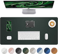 Leather Desk Pad Protector, Non-Slip PU Leather Blotter, Laptop Desk Pad by AFIING