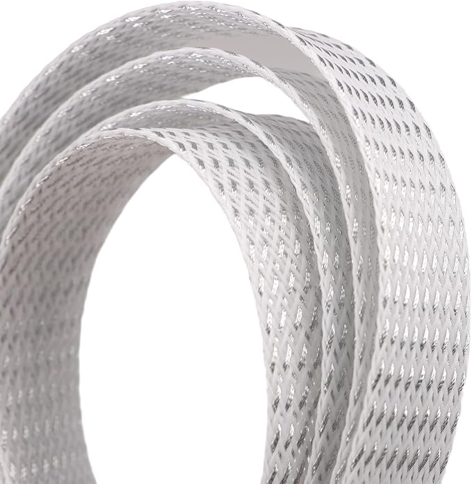 25ft PET Expandable Braided Cable Sleeve 1 inch Pet Braided Cable Sleeve - Image 2